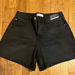 Abercrombie & Fitch Black Classic Jean Shorts
